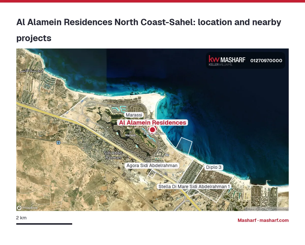 Where is Al Alamein Residences located?