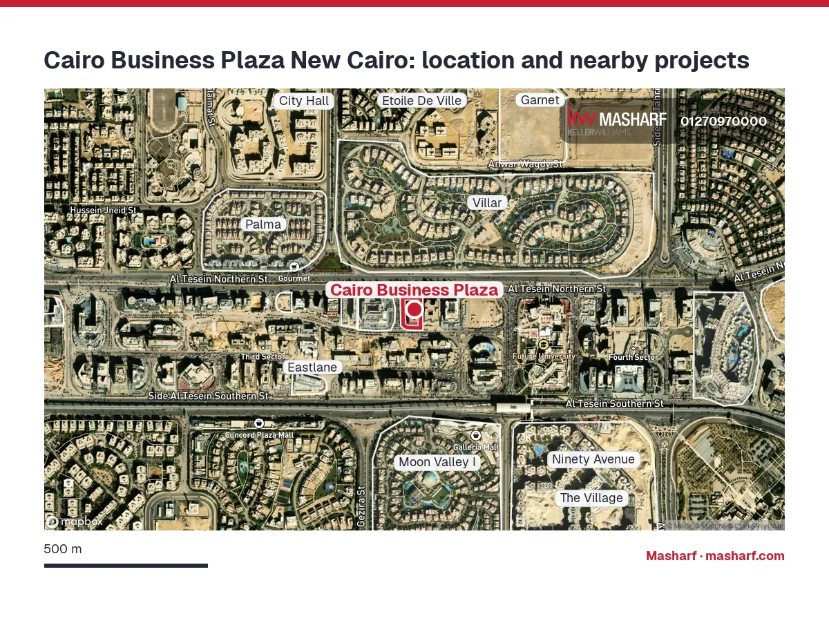 Where is Cairo Business Plaza located?