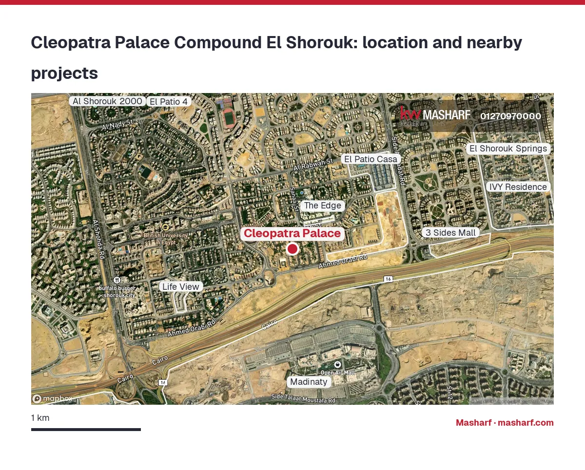Where is Cleopatra Palace located?