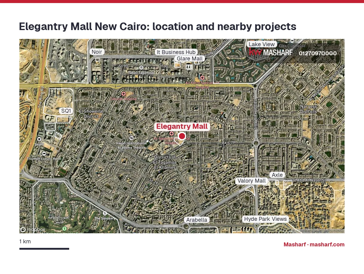Where is Elegantry Mall located?