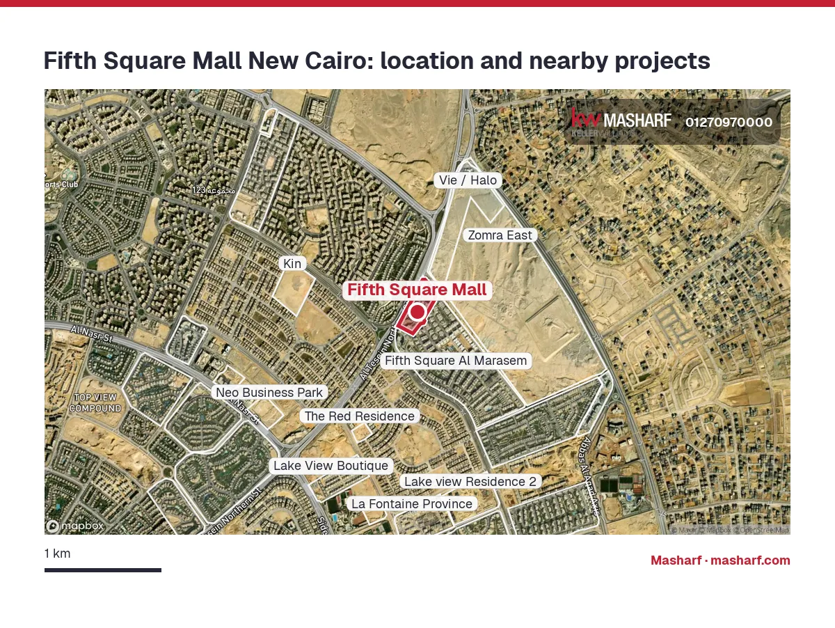 Where is Fifth Square Mall located?