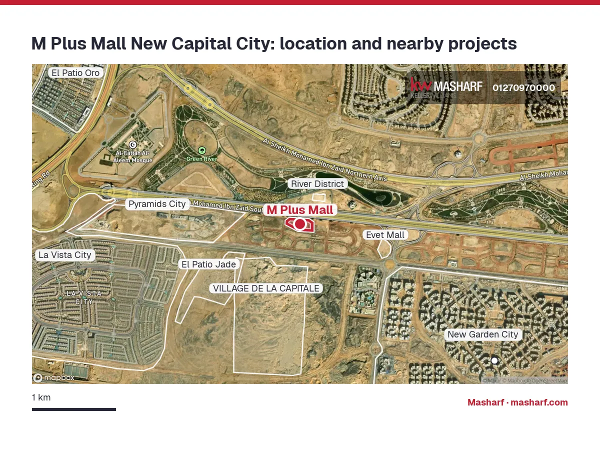 Where is M Plus Mall located?