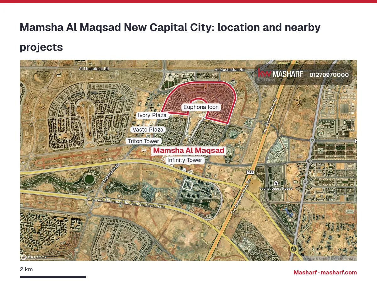 Where is Mamsha Al Maqsad located?