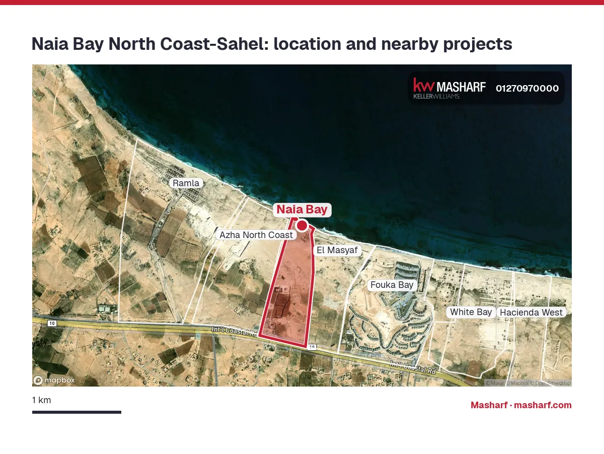 Where is Naia Bay located?