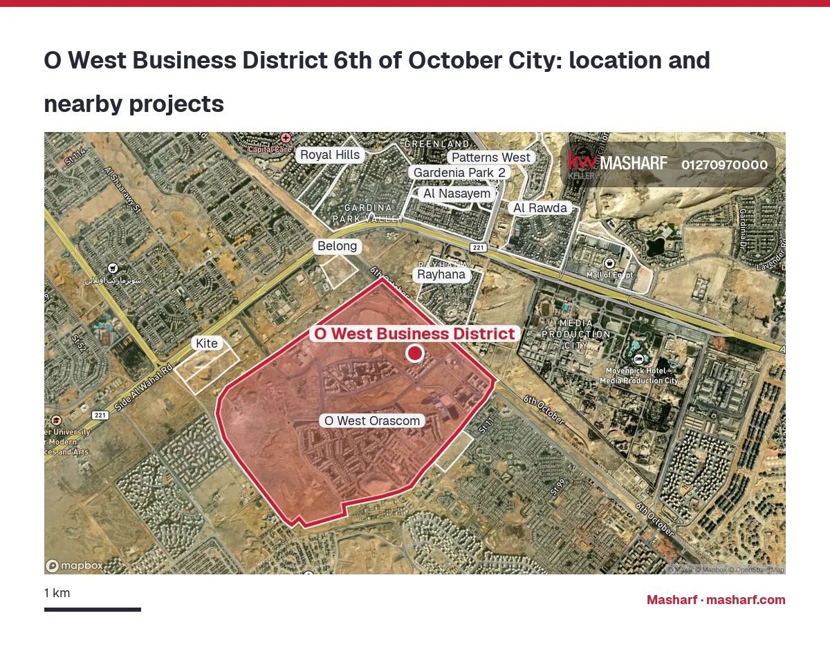Where is O West Business District located?
