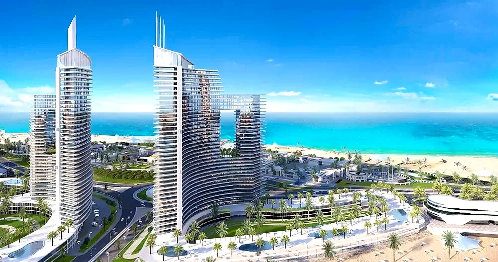 برجين ذا جيت والشاطئ