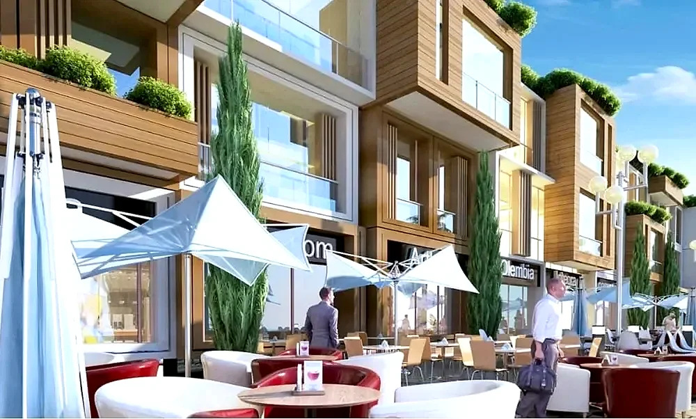 Cafés and shops at De Joya 1 Strip Mall New Capital