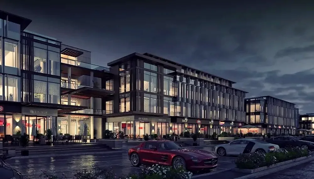 De Joya 1 Strip Mall New Capital at night