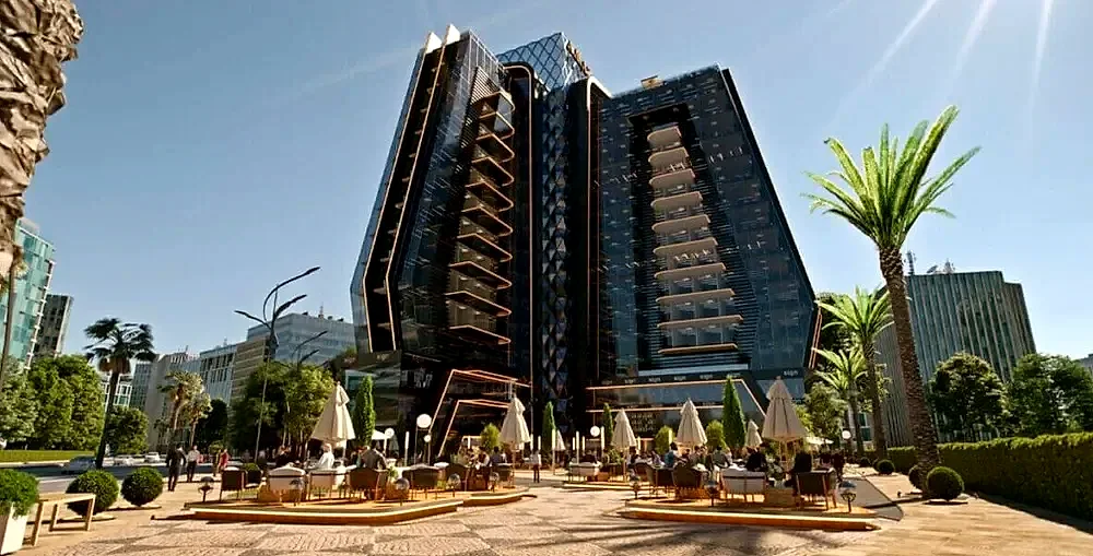 AMAZ Business Complex on the walkway