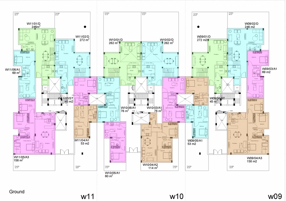 Apartments for sale in White Residence New Cairo — Studio