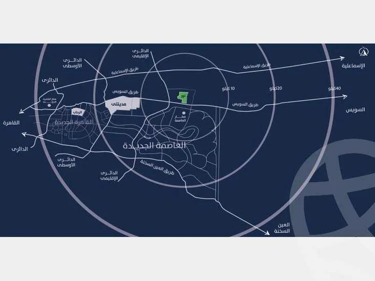 ماستر بلان نور كابيتال جاردنز حدائق العاصمة الإدارية الجديدة