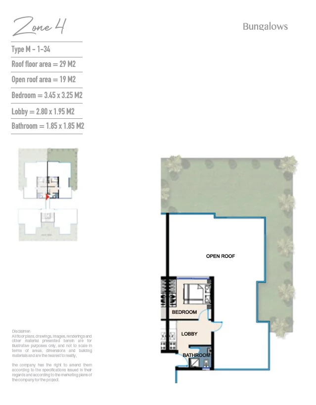 Chalets for sale in Bungalows North Coast-Sahel — Chalet
