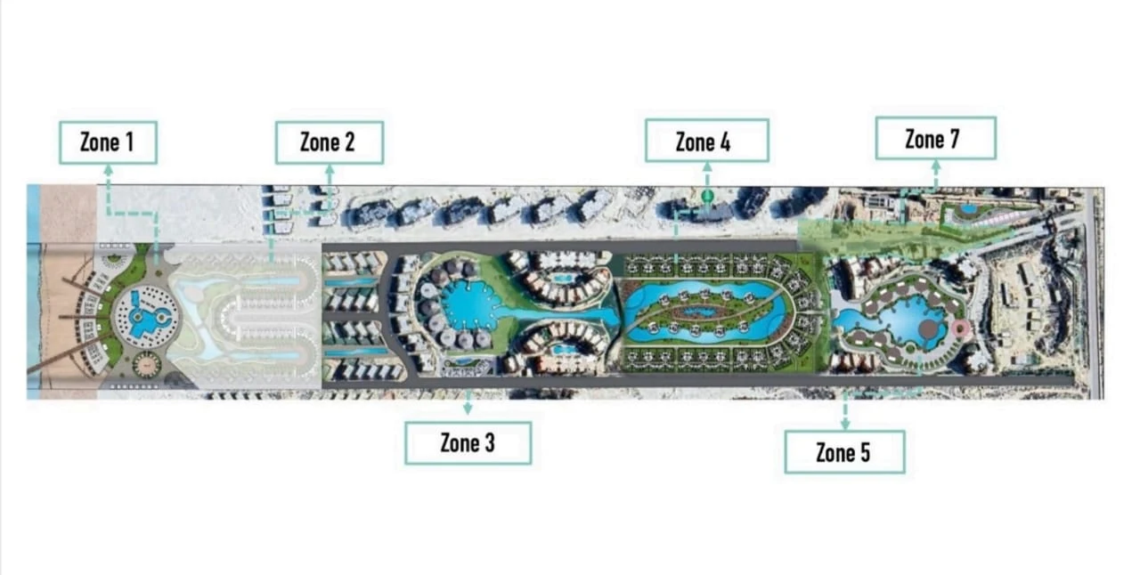 Bungalows North Coast-Sahel master plan